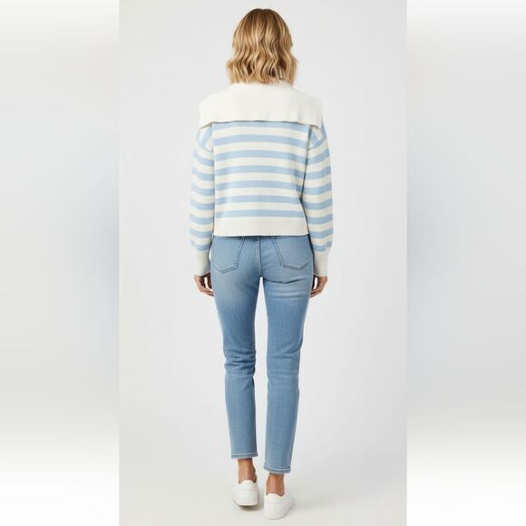 Sincerely Jules Nwot Baby  Blue Polo Stripe  Sweater Xl - Picture 10 of 10